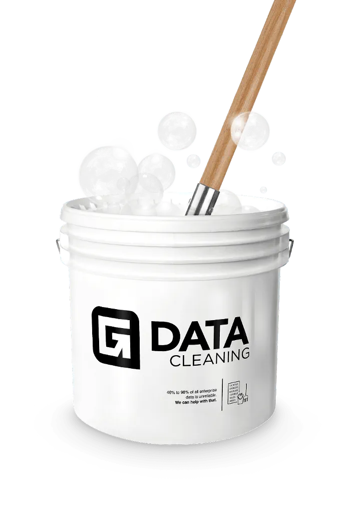A bucket with a mop for Gmaven data cleaning
